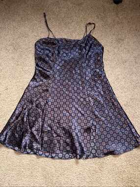 Vintage Victoria’s Secret Navy Blue Floral Slip Dress